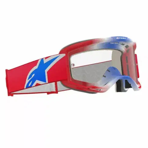 Alpinestars Vision 5 Corp Goggles Red / White / Blue / Clear