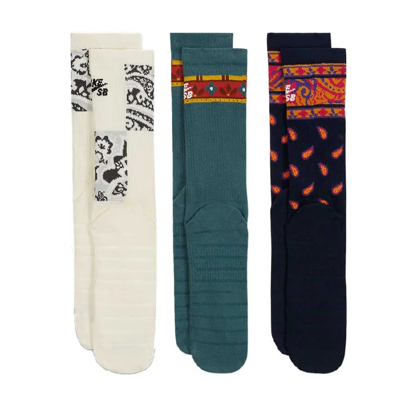 Nike SB Men's Everyday Max Lightweight 3-Pack Socks Multi