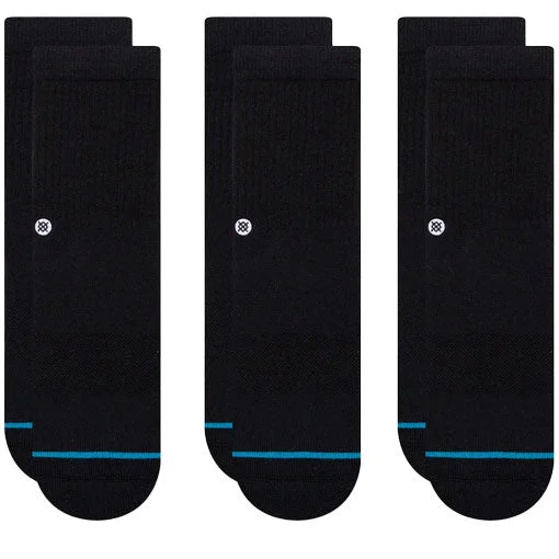 Stance Kids' Icon Crew 3-Pack Sock Black