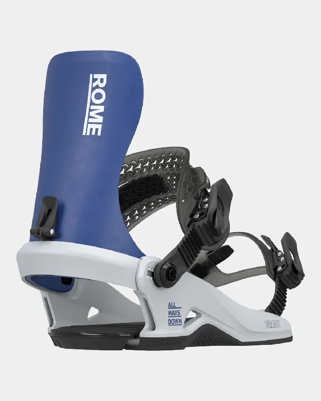 Rome Trace Snowboard Bindings Medium/Large (Men's US 7.5-10) Blue Gray New 2025