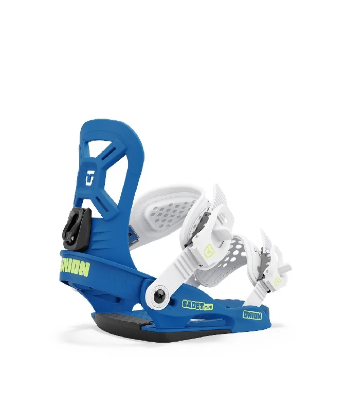 Union Cadet Mini Youth Snowboard Bindings XS (US11K -3) Blue New 2025 Plus Bag