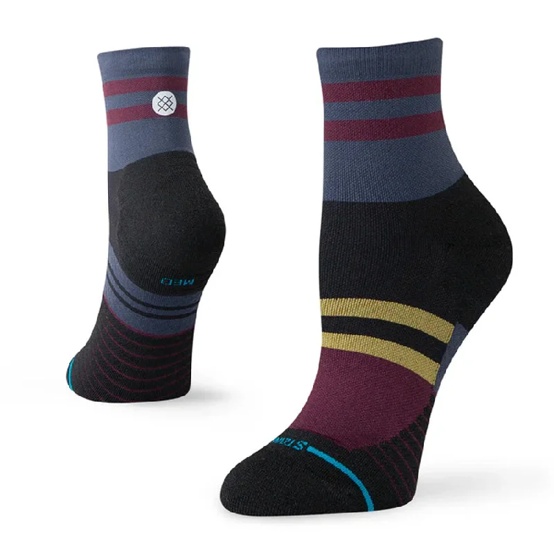 Stance Women's Run So Sporty Lt Quarter Sock Black