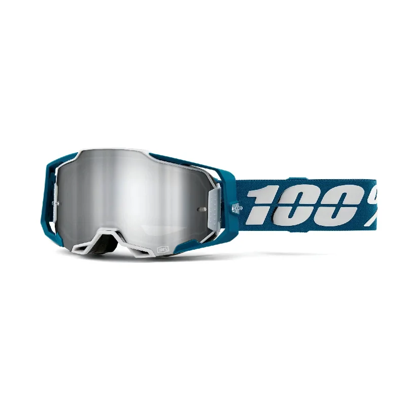 100% Armega Goggles Albar / Flash Silver Lens