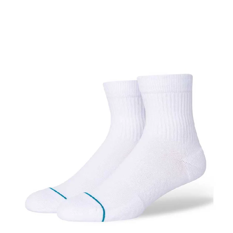 Stance Icon Quarter Sock White