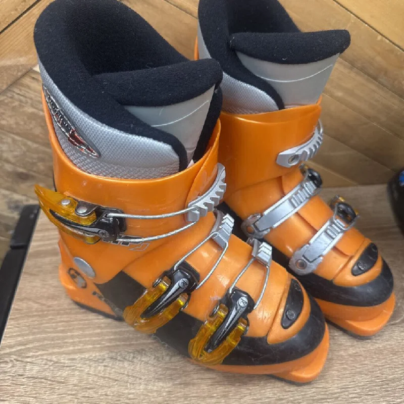 Rossignol- comp jr downhill ski boot- MSRP $160: orange -children-20.5