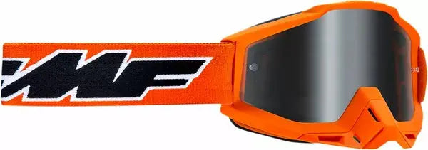 FMF Vision Youth PowerBomb Rocket Goggles Orange / Mirror Silver