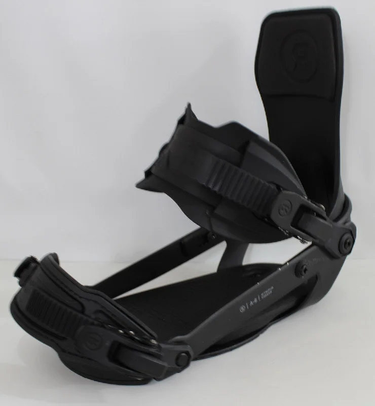 Ride A-6 Snowboard Bindings Large (Men's US Size 10-15+), Black 2024 - Demo