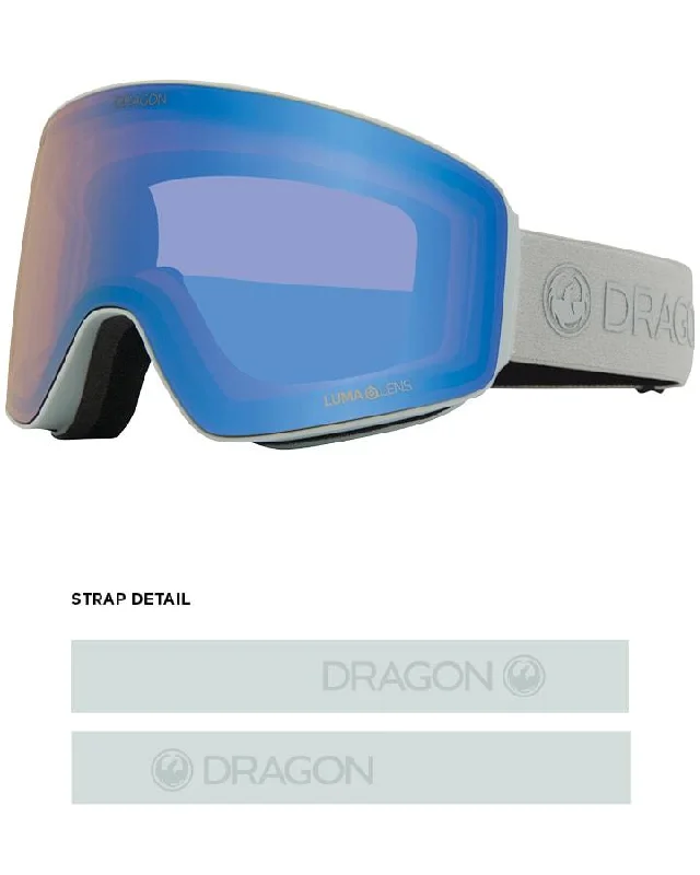 Dragon PXV Snow Goggles Salt / Lumalens Flash Blue + Spare Lens