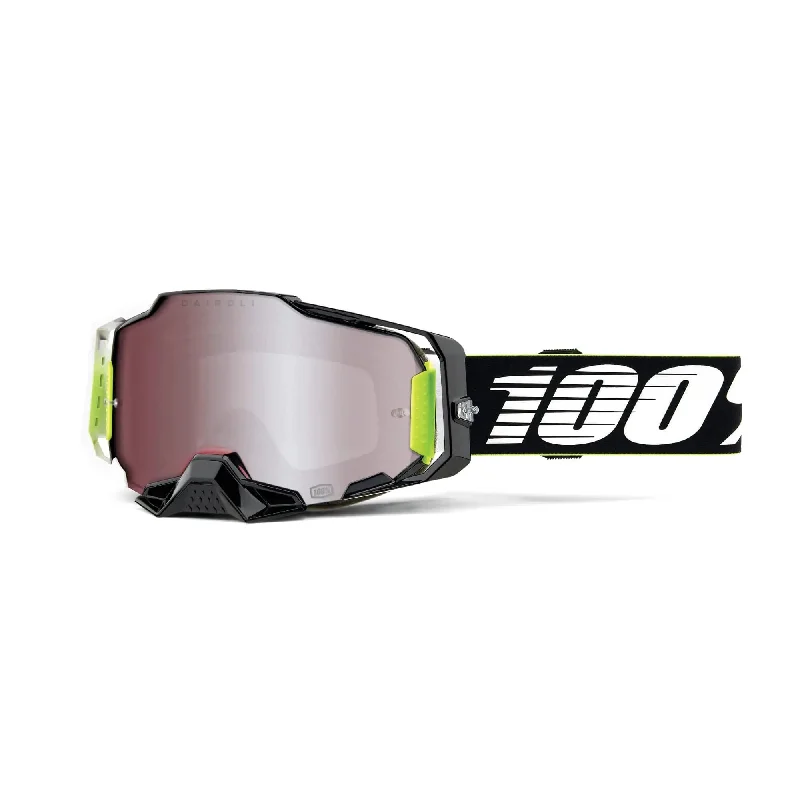 100% Armega Goggles RACR / HiPER Mirror Silver Lens