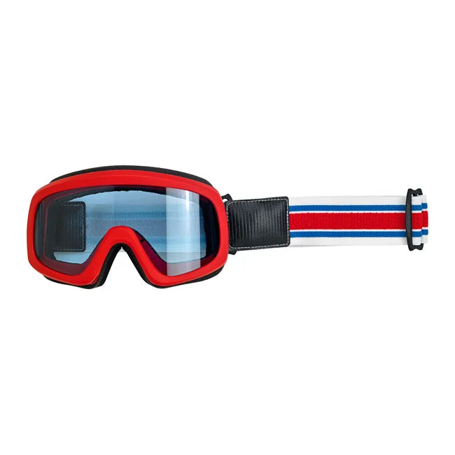 Biltwell Overland 2.0 Racer Goggles Red / White / Blue