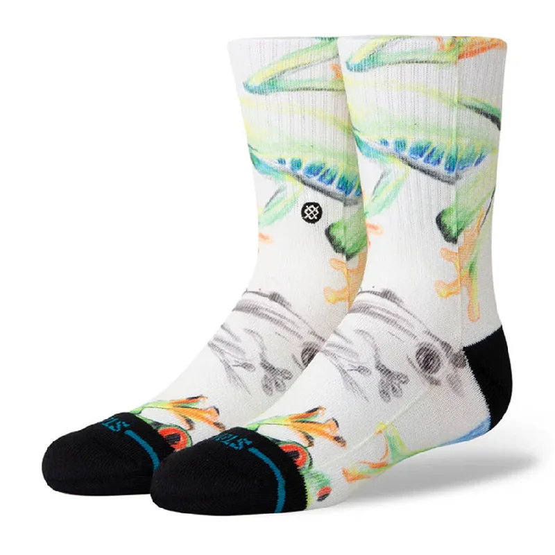 Stance Kids' Stick To It Crew Sock Canvas