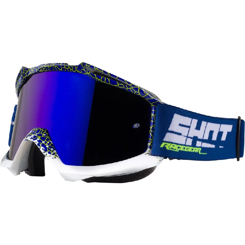 Shot Iris Dunke MX Goggles Glossy Blue / Neon Yellow