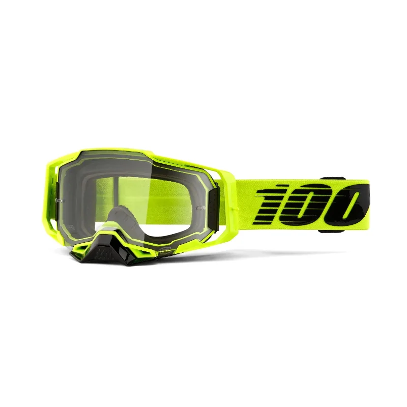 100% Armega Goggles Nuclear Citrus / Clear Lens