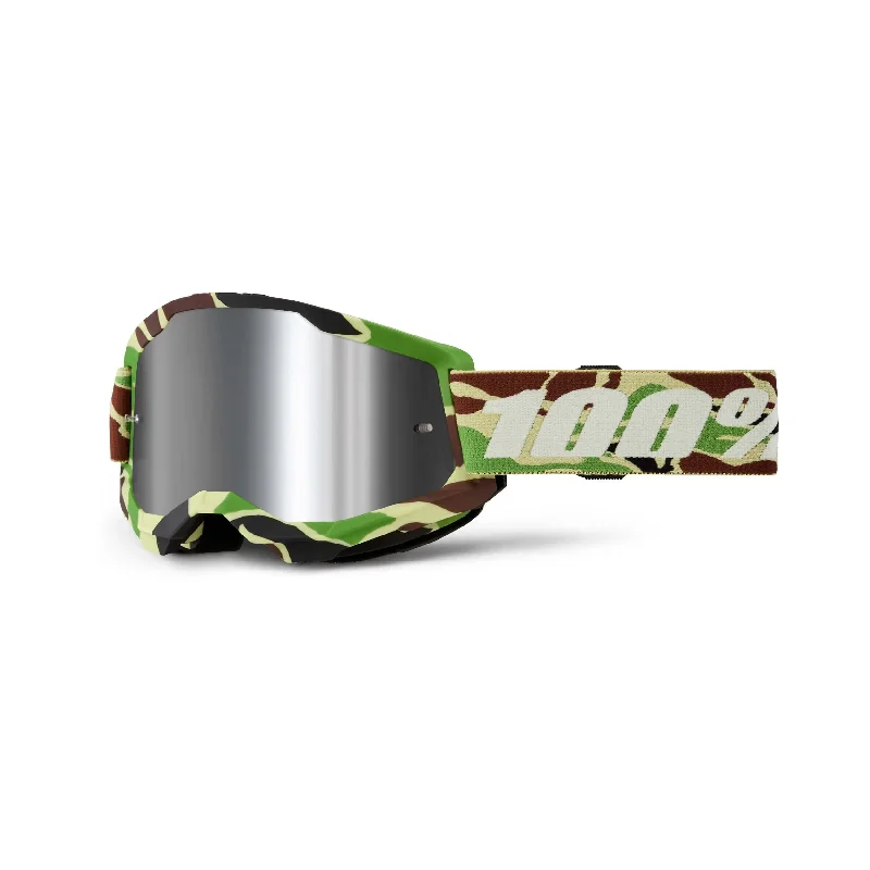 100% Strata 2 Goggles War Camo / Silver Mirror Lens