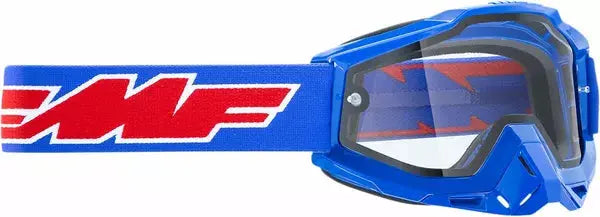 FMF Vision PowerBomb Enduro Rocket Goggles Blue / Clear