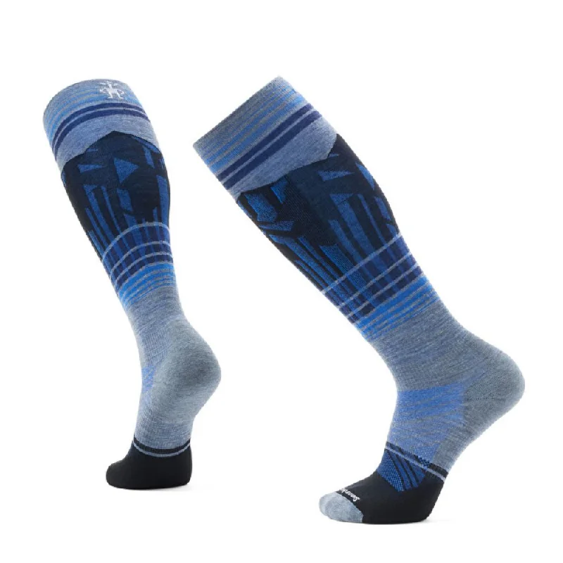 Smartwool Mens Ski Socks Targetted Cushion Summit Shot - Pewter Blue