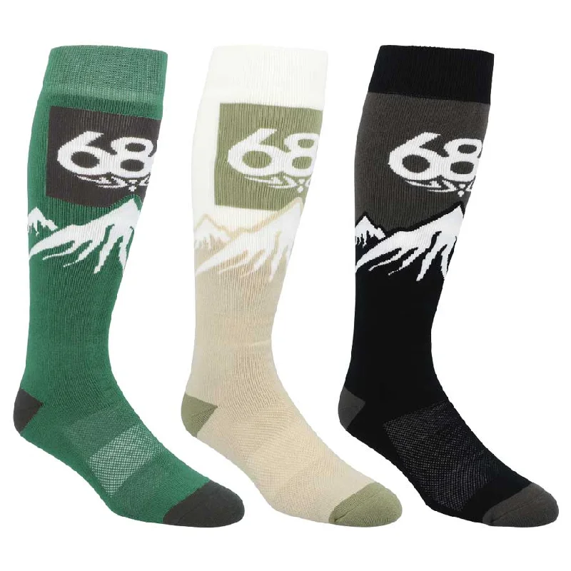 686 Men's Snow Caps Sock Earth Tones 2025