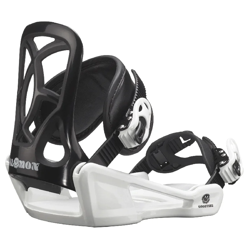 Salomon Kids Goodtime XS Snowboard Bindings 2025 Black/White