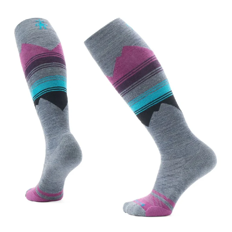 Smartwool Women's Ski Socks Targeted Cushion Pewter Blue