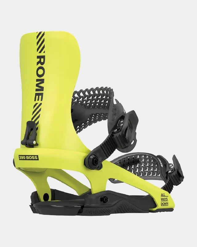 Rome 390 Boss Snowboard Bindings Medium/Large (Men's US 7.5-10) Acid New 2025