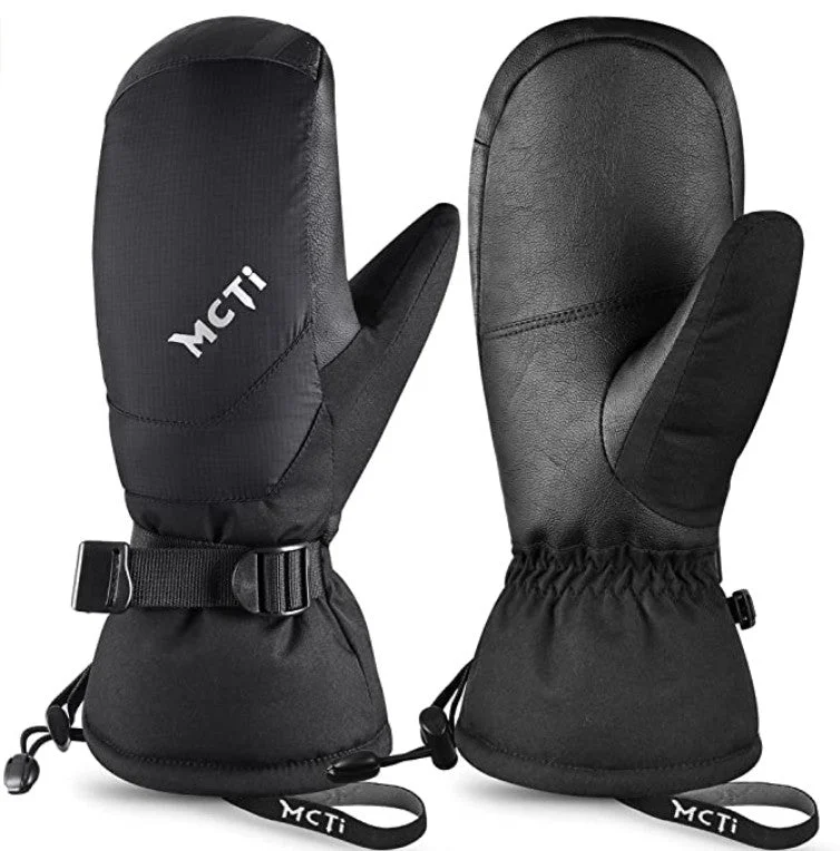 MCTi Down Ski Mittens - Women's Waterproof Winter Mitts with Touchscreen