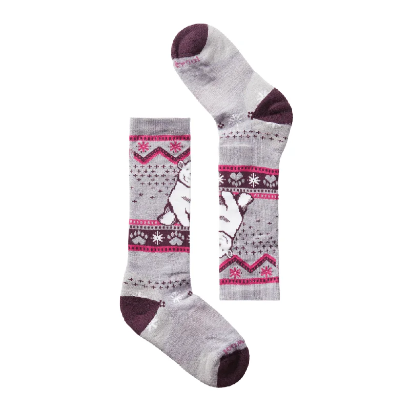 Smartwool Kids' Wintersport Bear Pattern Ski Socks