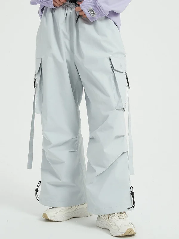 Womens Oversized Cargo Pants Outdoor Baggy Snowboard Pants