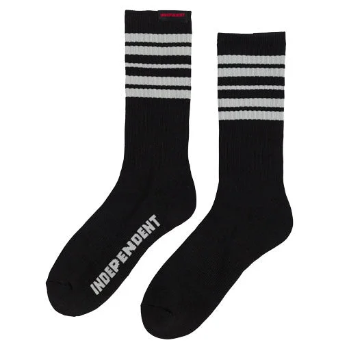 Independent Osage Crew Sock - Black/Grey