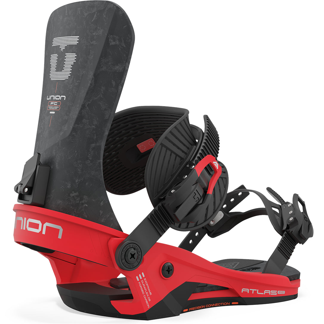 Union Atlas FC Snowboard Bindings Mens Race Red