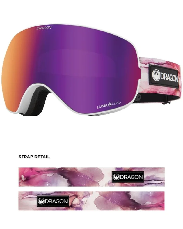 Dragon X2S Snow Goggles Merlot / Lumalens Purple Ion + Spare Lens