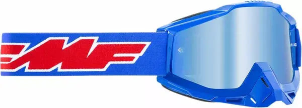 FMF Vision Youth PowerBomb Rocket Goggles Blue / Mirror Blue