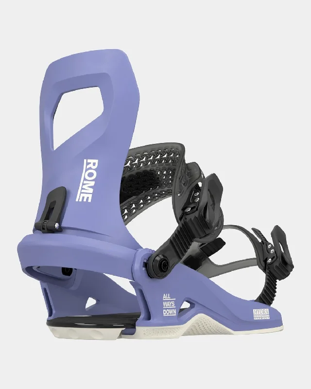 Rome Hydra Snowboard Bindings M/L (Women's US 9-11.5) Lavender New 2025