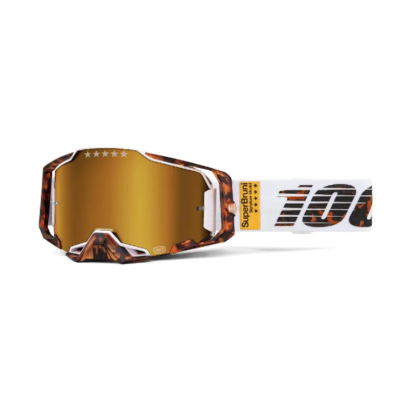 100% Armega Goggles Limited Edition Bruni Special White