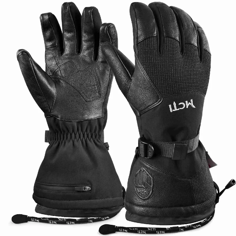 MCTi Men's Pro Goatskin Leather Ski Gloves