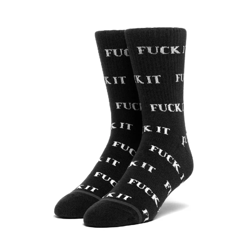 Huf Fuck It Sock Black