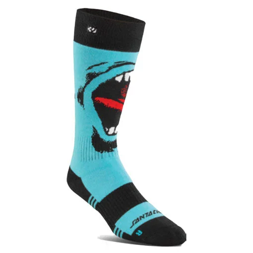 Thirty-Two Men's Santa Cruz Snowboard Sock Blue 2024