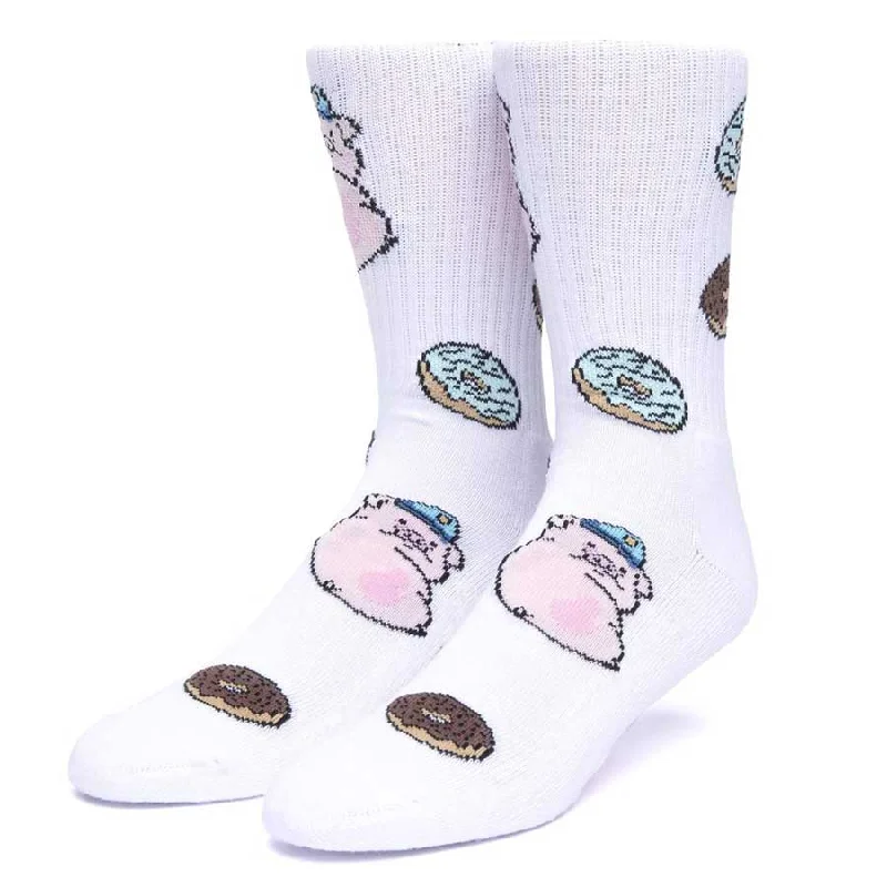 HUF Feed Time Sock White