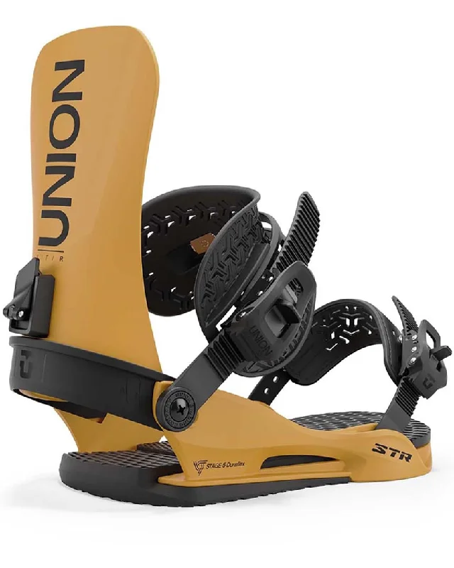 Str Snowboard Bindings - Mustard 2025