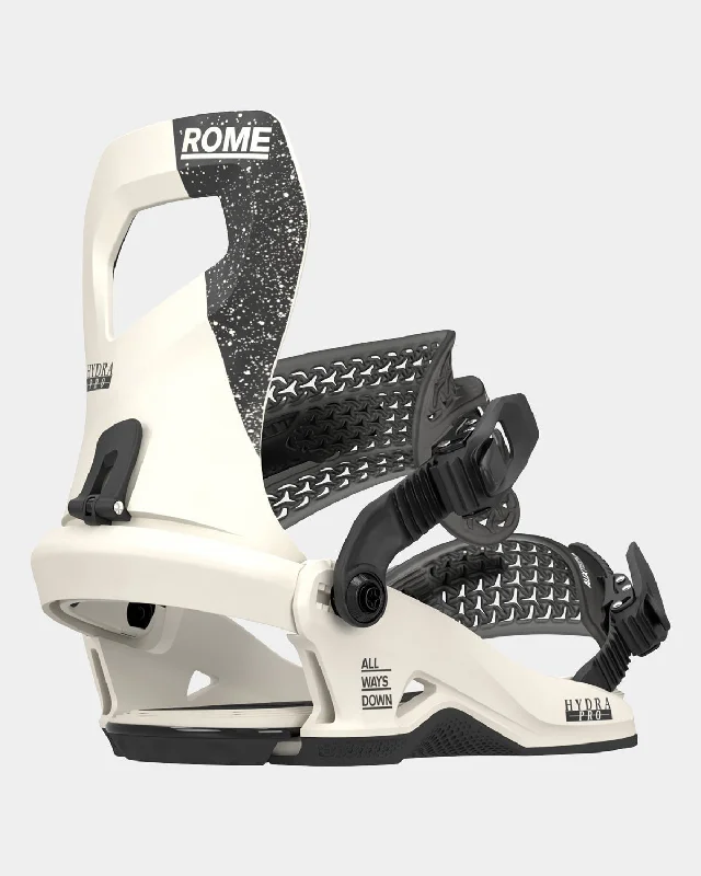 Rome Hydra Pro Snowboard Bindings Small (Women's US 6.5-8.5) Bone White New 2025