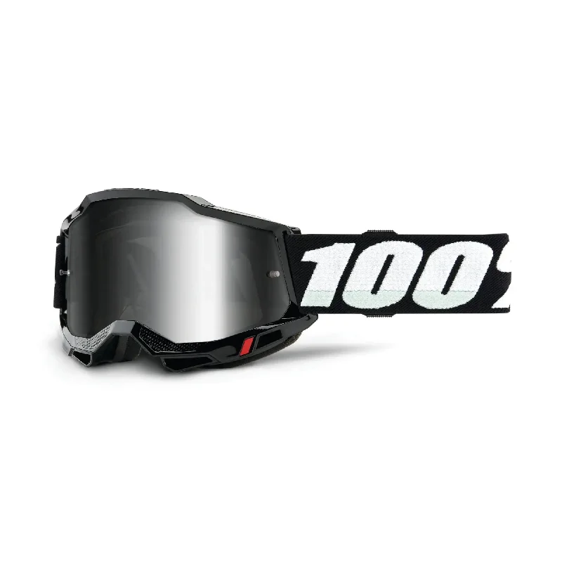 100% Accuri 2 Youth Goggles Black / Mirror Silver Lens