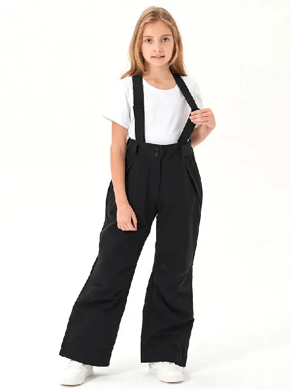 Simple Style Winter Ski Bibs Pants for Kids