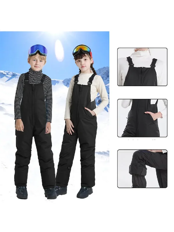 Kids Ski Bibs & Pants Outdoor Hiking Ski Wear One-piece Pants