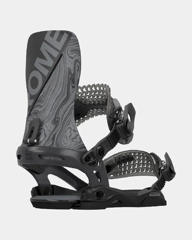 Rome Katana Snowboard Bindings Size Medium / Large Mens US 7.5-10 Black New 2025