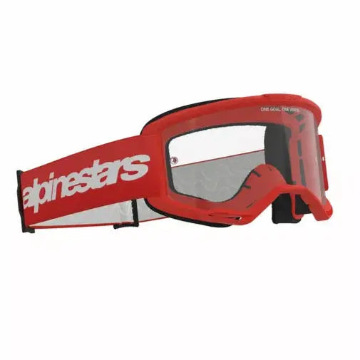 Alpinestars Vision 3 Wordmark Goggles Red / Clear