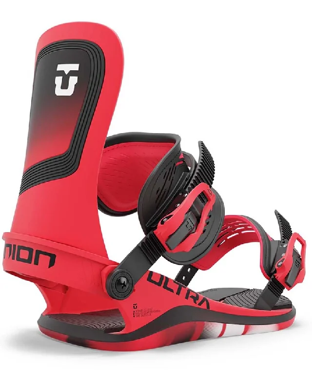 Ultra Snowboard Bindings - Hot Red 2025