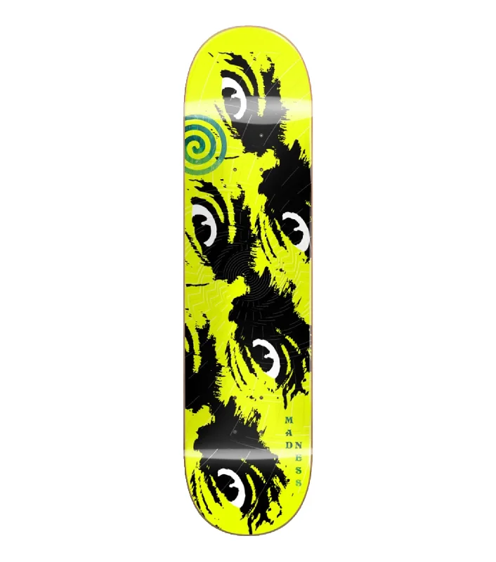 Madness Side Eye Neon Yellow Deck - 8.50