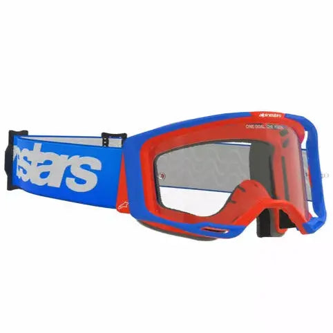 Alpinestars Vision 8 Wordmark Goggles Blue / Orange / Clear