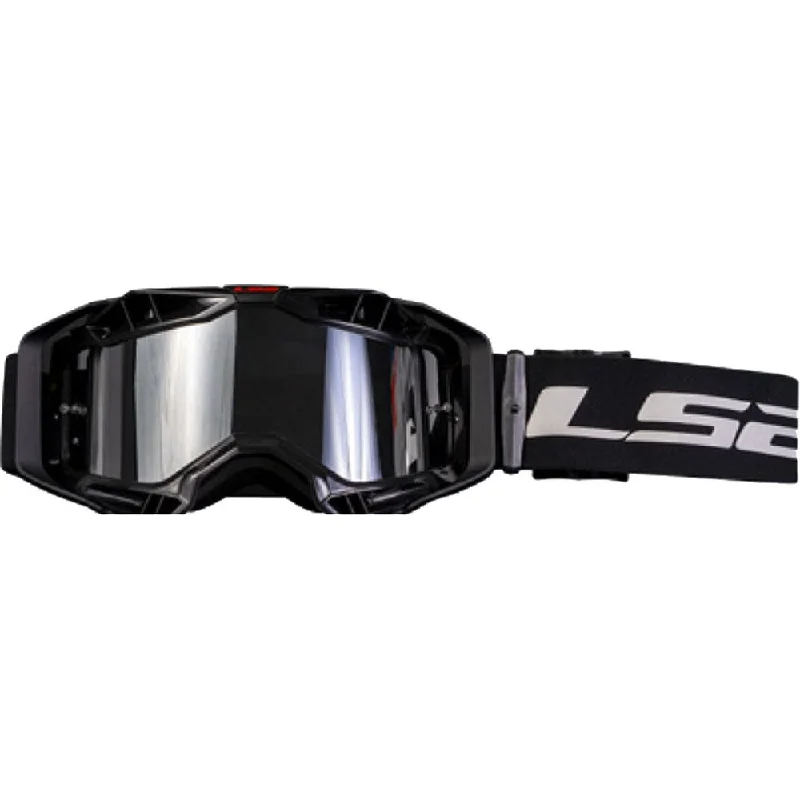 LS2 Aura Goggles Black With Iridium Black Lens