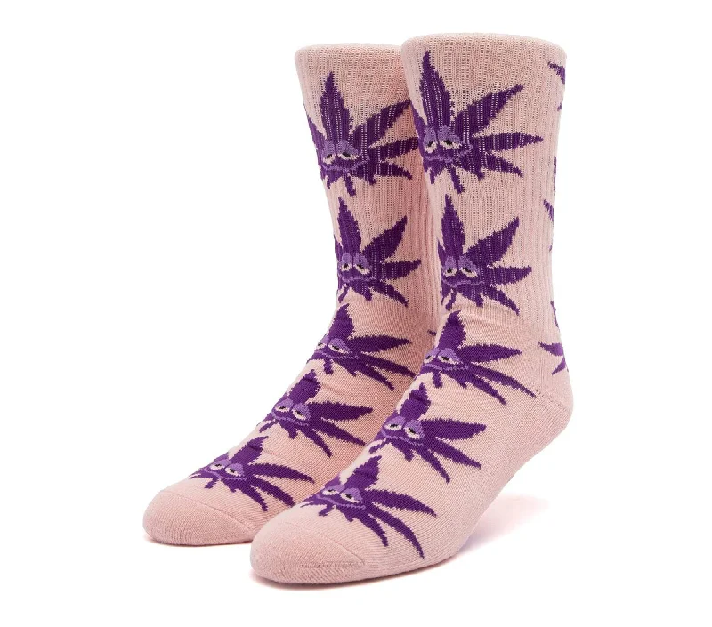 HUF Green Buddy Strains Socks Pink