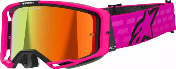 Alpinestars Vision 8 Corp Goggles Pink / Mirror Red